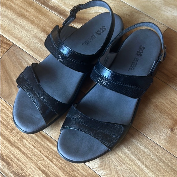 SAS Heel Strap two toned leather Sandals - Picture 2 of 9